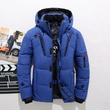 Load image into Gallery viewer, Men Down High Quality Thick Warm Winter Jacket Hooded Thicken Duck Down Parka Coat Casual Slim Overcoat With Many Pockets Mens