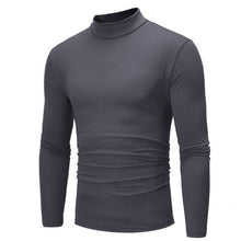 Load image into Gallery viewer, Brand New Gothic Men Turtelneck Sweater Pullover Long Sleeve Stretch Slim Basic Sweater Turtleneck Male Blouse Spring Clothes
