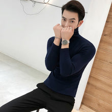 Load image into Gallery viewer, 2019 Winter New Men's Turtleneck Sweaters Black Sexy Brand Knitted Pullovers Men Solid Color Casual Male Sweater Autumn Knitwear