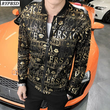Load image into Gallery viewer, Men Bomber Jacket 2020 New Fashion Printed Slim Fit Long Sleeve Casual Windbreaker Zipper Baseball Jacket Men Plus Size M-5XL