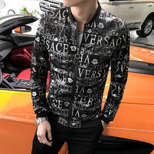Load image into Gallery viewer, Men Bomber Jacket 2020 New Fashion Printed Slim Fit Long Sleeve Casual Windbreaker Zipper Baseball Jacket Men Plus Size M-5XL