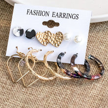 Load image into Gallery viewer, New Korean Simple Plain Gold Metal Beaded Pearl Hoop Earring Fashion Big Circle Hoops Statement Earrings for Women Party Jewelry