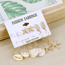 Load image into Gallery viewer, 2020 Vintage Pearl Twist Big Circle Earrings Set for Women Fashion Geometric Imitation Pearl Crystal Earrings Jewelry
