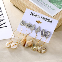 Load image into Gallery viewer, 2020 Vintage Pearl Twist Big Circle Earrings Set for Women Fashion Geometric Imitation Pearl Crystal Earrings Jewelry