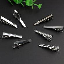 Load image into Gallery viewer, 4cm New Simple Fashion Style Tie Clip Metal Exquisite Practical Pin Clasp Business Wedding Accessories High-End Gift For Men