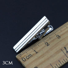 Load image into Gallery viewer, 4cm New Simple Fashion Style Tie Clip Metal Exquisite Practical Pin Clasp Business Wedding Accessories High-End Gift For Men