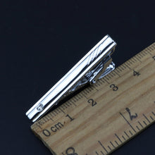 Load image into Gallery viewer, 4cm New Simple Fashion Style Tie Clip Metal Exquisite Practical Pin Clasp Business Wedding Accessories High-End Gift For Men