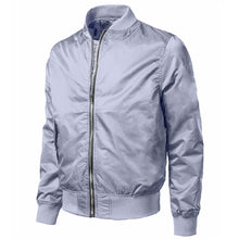 Load image into Gallery viewer, Men's Bomber Jacket Zipper Solid Male Casual windbreaker Jackets Slim Fit Pilot Coat Men Clothes Plus Size 4XL Fashion Outerwear