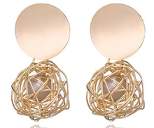 Load image into Gallery viewer, Fashion Statement Earrings 2019 Big Geometric Round Earrings For Women Hanging Dangle Earrings Drop Earing Modern Female Jewelry