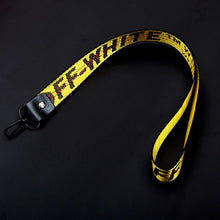 Load image into Gallery viewer, Off White Ribbon Keychain Women Phone Case Wallet Key Chain Porte Clef For Bag Key ring Llaveros Mujer Sleutelhanger Chaveiro