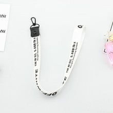 Load image into Gallery viewer, Off White Ribbon Keychain Women Phone Case Wallet Key Chain Porte Clef For Bag Key ring Llaveros Mujer Sleutelhanger Chaveiro