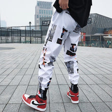 Load image into Gallery viewer, Hip hop Pants Men Loose Joggers Pants with Print Streetwear Harem Pants Clothes Ankle length Trousers Harajuku Sport Casual
