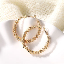 Load image into Gallery viewer, IPARAM 2020 New Big Circle Round Hoop Earrings for Women's Fashion Statement Golden Punk Charm Earrings Party Jewelry