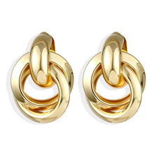 Load image into Gallery viewer, IPARAM 2020 New Big Circle Round Hoop Earrings for Women's Fashion Statement Golden Punk Charm Earrings Party Jewelry
