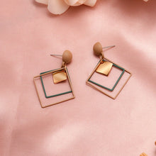 Load image into Gallery viewer, X&P New Fashion Round Dangle Drop Korean Earrings For Women Geometric Round Heart Gold Earring Wedding 2020 kolczyki Jewelry