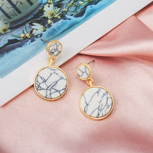 Load image into Gallery viewer, X&P New Fashion Round Dangle Drop Korean Earrings For Women Geometric Round Heart Gold Earring Wedding 2020 kolczyki Jewelry