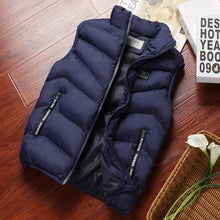 Load image into Gallery viewer, Fashion Mens Jacket Sleeveless Vest Spring Thermal Soft Vests Casual Coats Male Cotton Men's Vest Men Thicken Waistcoat 8XL