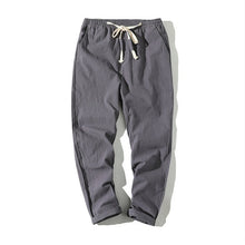 Load image into Gallery viewer, Cotton Joggers Men Solid Men's Harem Pants 2020 Summer Fitness Casual Ankle-Length Mens Trousers Streetwear Slim Male Pants
