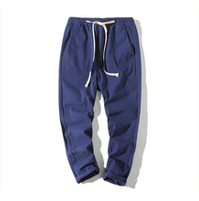 Load image into Gallery viewer, Cotton Joggers Men Solid Men's Harem Pants 2020 Summer Fitness Casual Ankle-Length Mens Trousers Streetwear Slim Male Pants