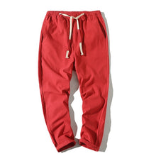 Load image into Gallery viewer, Cotton Joggers Men Solid Men's Harem Pants 2020 Summer Fitness Casual Ankle-Length Mens Trousers Streetwear Slim Male Pants