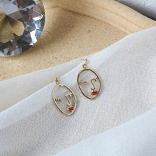 Load image into Gallery viewer, Punk Human Face Drop Earrings For Women Retro Abstract Hollow out Statement Hand Metal Fashion Dangle Earring Jewelry