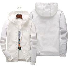 Load image into Gallery viewer, New Brand 2020 Spring Summer Men Jacket Thin Windbreaker Jaqueta Masculina Slim Fit Mens Hooded Bomber Jacket Mens Plus Size 6XL