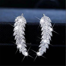Load image into Gallery viewer, NPKDS 2 Style Elegant Birdie Ear Stud Earrings Rhinestone Dangle Long Tassels Earring for Women Hoop earrings Wedding Jewelry