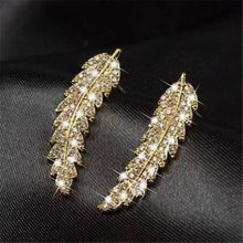 Load image into Gallery viewer, NPKDS 2 Style Elegant Birdie Ear Stud Earrings Rhinestone Dangle Long Tassels Earring for Women Hoop earrings Wedding Jewelry