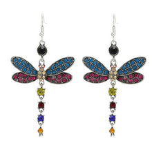 Load image into Gallery viewer, NPKDS 2 Style Elegant Birdie Ear Stud Earrings Rhinestone Dangle Long Tassels Earring for Women Hoop earrings Wedding Jewelry