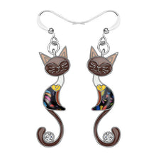 Load image into Gallery viewer, NPKDS 2 Style Elegant Birdie Ear Stud Earrings Rhinestone Dangle Long Tassels Earring for Women Hoop earrings Wedding Jewelry