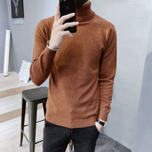 Load image into Gallery viewer, 2019 Winter New Men's Turtleneck Sweaters Black Sexy Brand Knitted Pullovers Men Solid Color Casual Male Sweater Autumn Knitwear