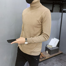 Load image into Gallery viewer, 2019 Winter New Men's Turtleneck Sweaters Black Sexy Brand Knitted Pullovers Men Solid Color Casual Male Sweater Autumn Knitwear
