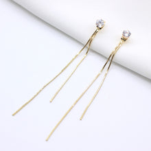 Load image into Gallery viewer, NPKDS Unique Long Drop Earrings Bird Pendant Tassel Crystal Pendant Earrings Ladies Jewelry Design
