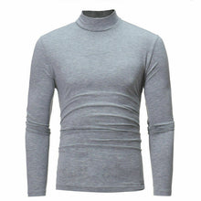Load image into Gallery viewer, Brand New Gothic Men Turtelneck Sweater Pullover Long Sleeve Stretch Slim Basic Sweater Turtleneck Male Blouse Spring Clothes
