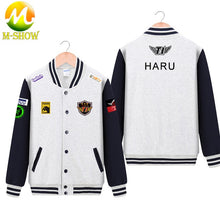 Load image into Gallery viewer, Skt Jacket  Faker Coat Men Hoodies Team skt t1 faker jersey Zipper Cotton Wolf Bang Uniform game LOL Jersey
