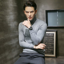 Load image into Gallery viewer, 2019 Winter New Men's Turtleneck Sweaters Black Sexy Brand Knitted Pullovers Men Solid Color Casual Male Sweater Autumn Knitwear
