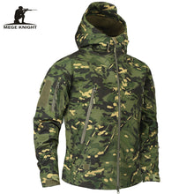 Load image into Gallery viewer, Mege Brand Clothing Autumn Men's Military Camouflage Fleece Jacket Army Tactical Clothing  Multicam Male Camouflage Windbreakers
