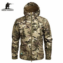 Load image into Gallery viewer, Mege Brand Clothing Autumn Men's Military Camouflage Fleece Jacket Army Tactical Clothing  Multicam Male Camouflage Windbreakers
