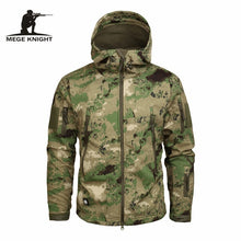 Load image into Gallery viewer, Mege Brand Clothing Autumn Men's Military Camouflage Fleece Jacket Army Tactical Clothing  Multicam Male Camouflage Windbreakers

