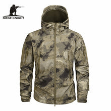 Load image into Gallery viewer, Mege Brand Clothing Autumn Men's Military Camouflage Fleece Jacket Army Tactical Clothing  Multicam Male Camouflage Windbreakers
