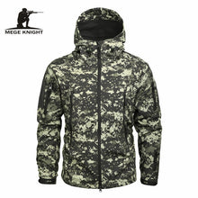 Load image into Gallery viewer, Mege Brand Clothing Autumn Men's Military Camouflage Fleece Jacket Army Tactical Clothing  Multicam Male Camouflage Windbreakers
