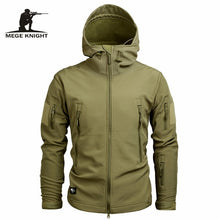 Load image into Gallery viewer, Mege Brand Clothing Autumn Men's Military Camouflage Fleece Jacket Army Tactical Clothing  Multicam Male Camouflage Windbreakers
