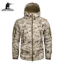 Load image into Gallery viewer, Mege Brand Clothing Autumn Men's Military Camouflage Fleece Jacket Army Tactical Clothing  Multicam Male Camouflage Windbreakers
