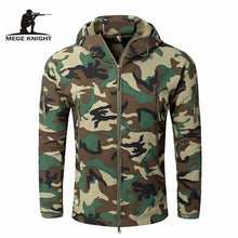 Load image into Gallery viewer, Mege Brand Clothing Autumn Men's Military Camouflage Fleece Jacket Army Tactical Clothing  Multicam Male Camouflage Windbreakers
