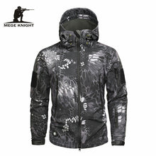 Load image into Gallery viewer, Mege Brand Clothing Autumn Men's Military Camouflage Fleece Jacket Army Tactical Clothing  Multicam Male Camouflage Windbreakers
