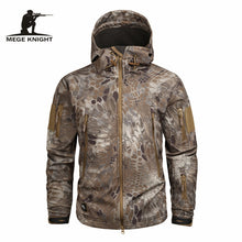 Load image into Gallery viewer, Mege Brand Clothing Autumn Men's Military Camouflage Fleece Jacket Army Tactical Clothing  Multicam Male Camouflage Windbreakers
