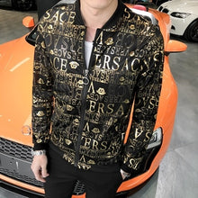 Load image into Gallery viewer, Men Bomber Jacket 2020 New Fashion Printed Slim Fit Long Sleeve Casual Windbreaker Zipper Baseball Jacket Men Plus Size M-5XL
