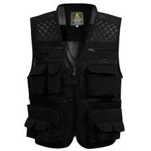 Load image into Gallery viewer, Unloading Men's Vest Tactical Coat Fashion Summer Photographer Waistcoat Mesh Work Sleeveless Jacket Tool Many Pocket Vest Male
