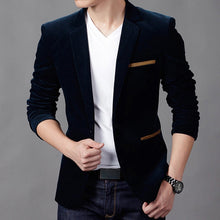 Load image into Gallery viewer, Brand Clothing Men Blazer Fashion Cotton Suit Blazer Slim Fit Masculine Blazer Casual Solid Colr Male Suits Jacket
