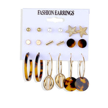 Load image into Gallery viewer, 2020 Vintage Pearl Twist Big Circle Earrings Set for Women Fashion Geometric Imitation Pearl Crystal Earrings Jewelry
